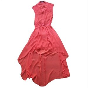 Love Culture High Low Orange Dress